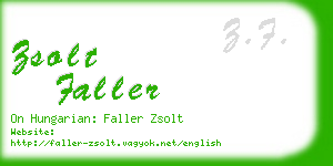 zsolt faller business card